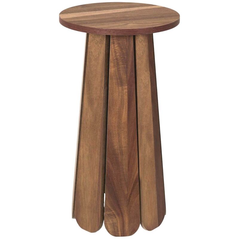 Lylian - Bout de Canapé en mdf Plaquage Acacia