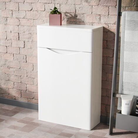 Lyndon Modern Back To Wall WC Unit BTW Bathroom Furniture White