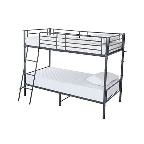 Lynton Single 3FT Metal Bunk Bed - FRAME WITH F1000 MATTRESSES