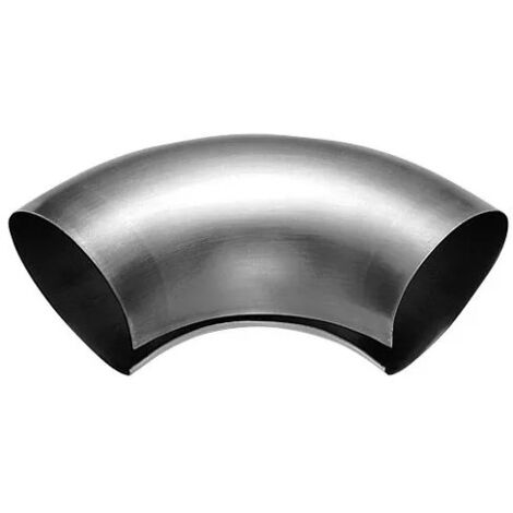 Lyonerbogen Zink natur 90° Durchmesser 80mm