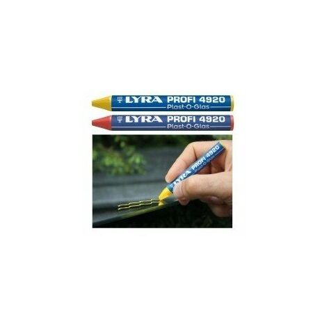 LYRA 12 craies plast-o-glas rouge