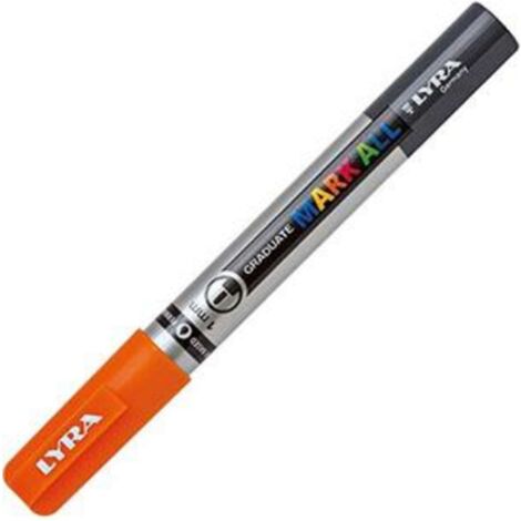 Lyra Mark All Punta Fine 1Mm. Arancio X6