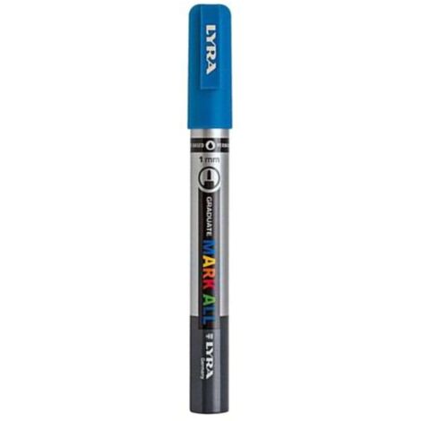 Lyra Mark All Punta Fine 1Mm. Azzurro X6