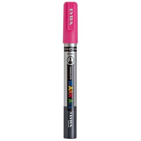 Lyra Mark All Punta Fine 1Mm. Rosa X6