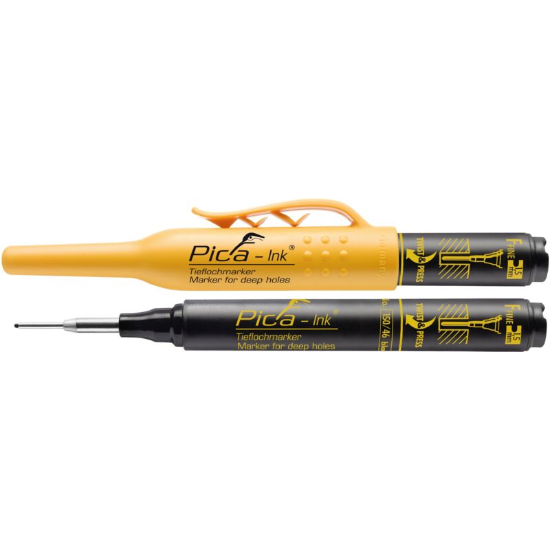 Ink blister marqueur pour trous profonds, bleu, ink blister - Pica