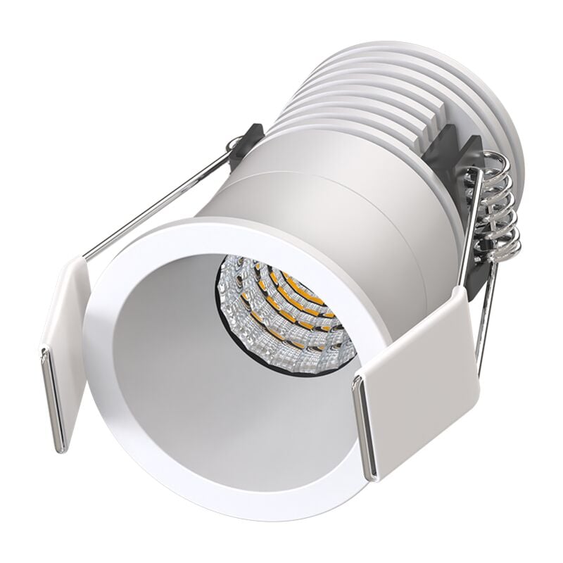 Lyra Mini Spot encastré blanc 5W, cct 2700-3000-4000K, 350-400Lm, dimmable, basse luminance - S0210490D Solum