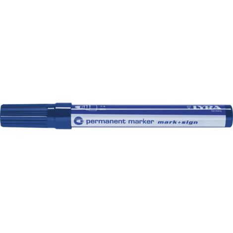 LYRA Permanent-Marker 112 Strichbreite 1-4 mm blau runde Spitze
