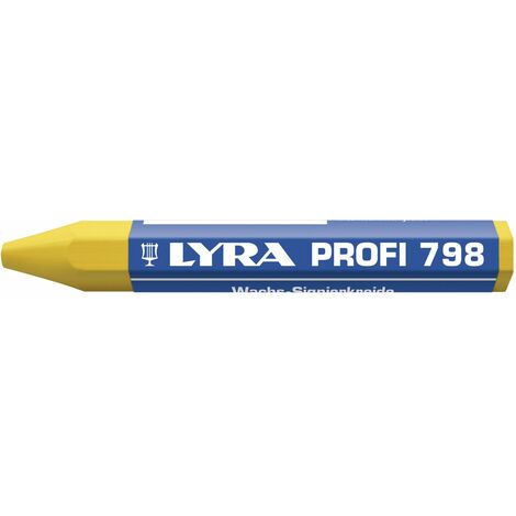LYRA Wachskreide 798 Sechskantform gelb Inhalt 12 Stück