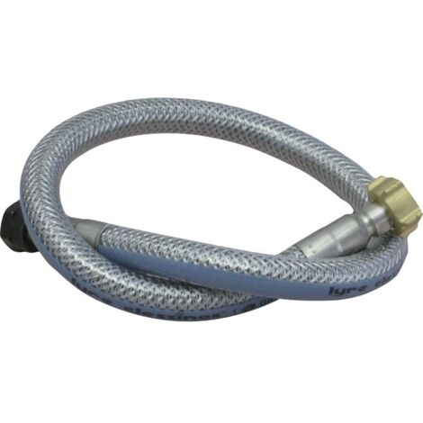 Clesse Industries – Flexible de gaz haute pression 350 mm – Inox – Pour butane et propane – Gaine textile anti-UV – Norme NF XP M 88780