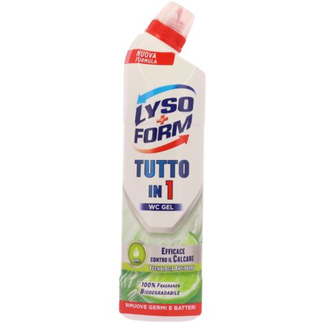 LYSOFORM GEL WC FORMATO 750ML TUTTO IN 1 FRAGRANZA LIME