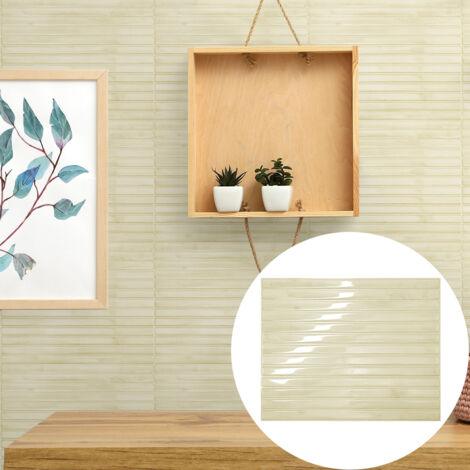 LZBARGON 10 Wood-Effect Wallpaper Decals – Waterproof DIY Wall Decor for Kitchen, Bathroom, and Laundry Room