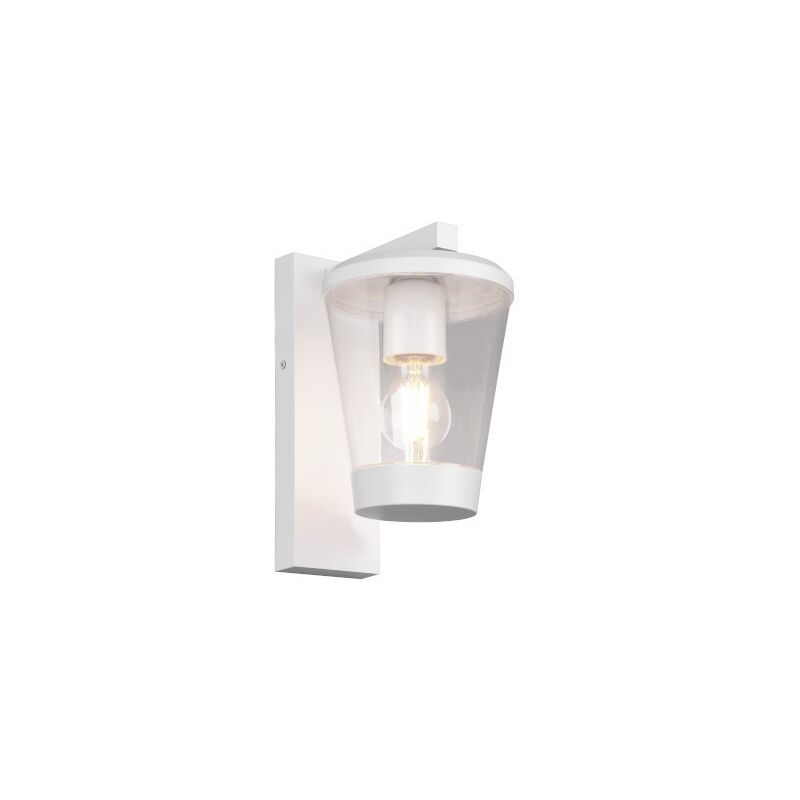 Applique murale extérieure blanche culot E27 Trio Cavado