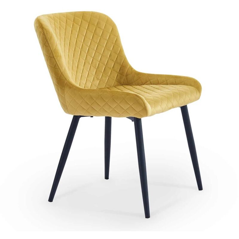 

SILLA TERCIOPELO DORADO MATHILDA - Lúzete
