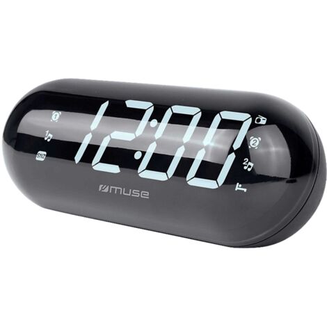 M-19 GL radio Reloj Digital Negro