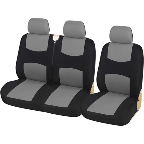 M 2+1 Housses de siège de voiture Housses de protection pour bus/fourgonnette/camion Y (Couleur : Gris)