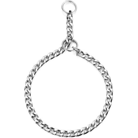 m-3.5mmx55cm-collier De Dressage Pour Chien Collier Chane Rglable En Acier Solide Chane Serpent En Mtal Pour Animaux Domestiques