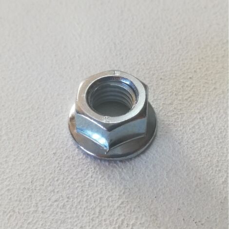 M 8 chiave 13 - 50pz dado esagonale flangiato zincato passo grosso