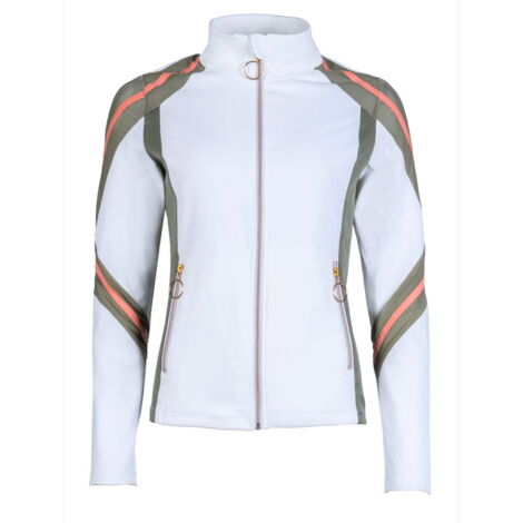M, Bianco Vaniglia 1800: Felpa tecnica con zip modello Edinburgh