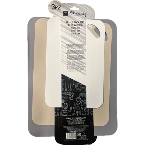 M - CHEF SET 3 TAGLIERI IN PLASTICA