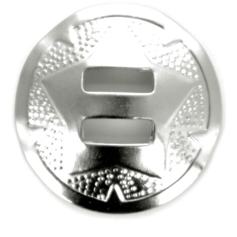 M: Conchos argentata in metallo per sella western