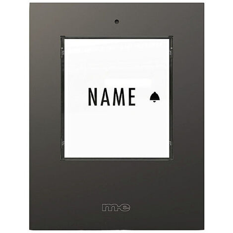 m-e modern-electronics 41303 Funkklingel Sender beleuchtet, mit Namensschild