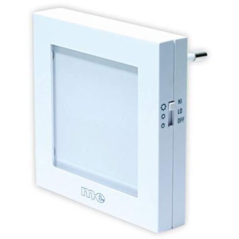 m-e modern-electronics 4250109110445 Lampada notturna Quadrato LED (monocolore) Ambra Bianco