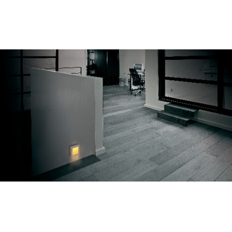 m-e modern-electronics  4250109110445 Nachtlicht   Quadratisch  LED Bernstein Weiß