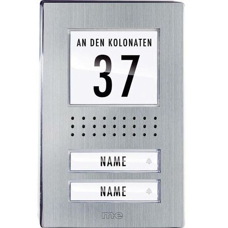 m-e modern-electronics ADV-120.1 EG Vistadoor Türsprechanlage Kabelgebunden Außeneinheit 2 Familienh