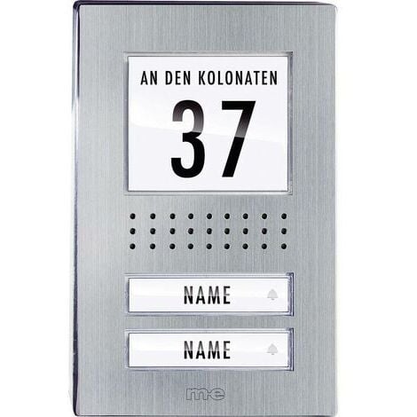 m-e modern-electronics ADV-120.1 EG Vistadoor Türsprechanlage Kabelgebunden Außeneinheit 2 Familienh