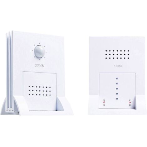 m-e modern-electronics Rilevatore di passaggio DGF-300 Bianco con sensore di movimento 41058