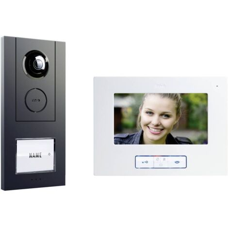 m-e modern-electronics VISTUS VD ALU-6710 A Interphone vidéo filaire anthracite A384092