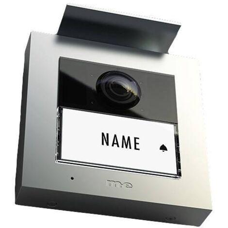 m-e modern-electronics VS-21 S Vistasmart Interphone vidéo Ethernet, Wi-Fi Station extérieure argent D328092