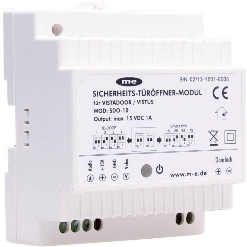 M-e Modern-electronics - Vistadoor, Vistus Interphone Module pour gâche électrique
