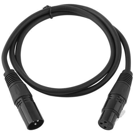 m geschirmtes 3-poliges XLR-Mikrofonkabel (Stecker auf Buchse) Audioverlängerung