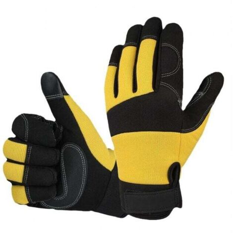 (M) Guantes forestales, guantes de jardinería antideslizantes y resistentes al desgaste (motosierras y herramientas de jardinería)