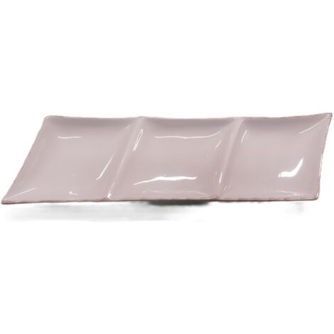 M HOME - PIATTO ANTIPASTIERA 3 SCOMPARTIIN CERAMICA