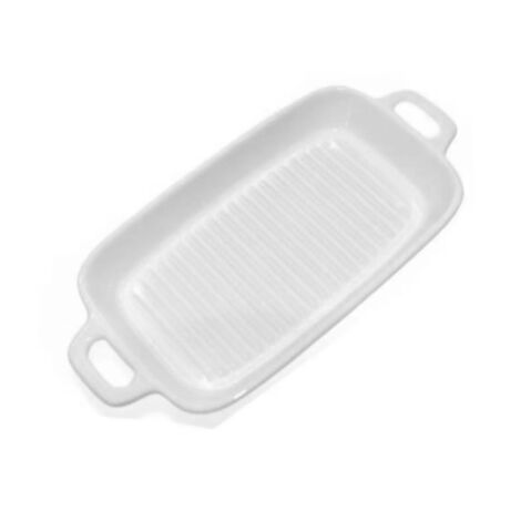 M-HOME - PIROFILA RETTANGOLARE RIGATA CON MANICI  31x15x4 cm