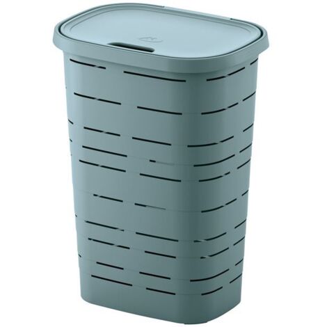 m-home Signature coffre à linge bleu ciel 55L
