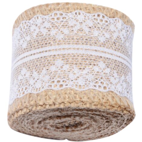 m Jute-Leinen-Spitze für DIY-Volumendekorationen