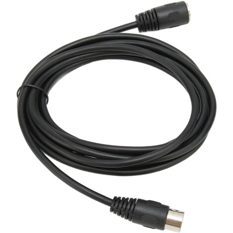 m langes 5-poliges DIN-MIDI-Kabel (Stecker auf Buchse) für Synthesizer, Keyboards und Audiogeräte zuverlässige Verbindung