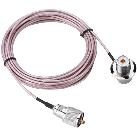 m langes PL-259-Koaxialkabel (Stecker auf Buchse) für UHF-Mobilfunkantenne