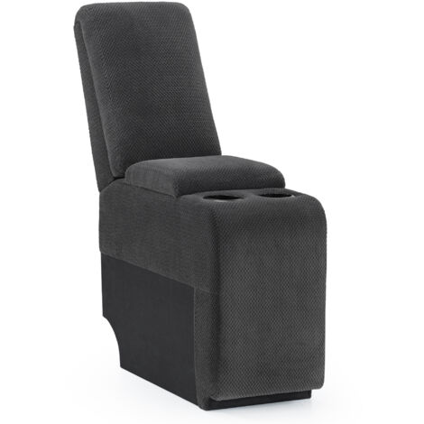 M MCombo Ersatzteil Konsole für Elektrisch 2 Sitzer Sofa 7009, Stauraum & Getränkehalter (Grau)