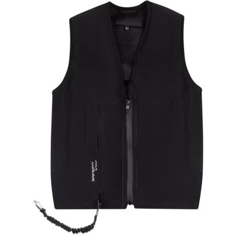 M, Nero: Gilet airbag Safe fit con materiali elastici
