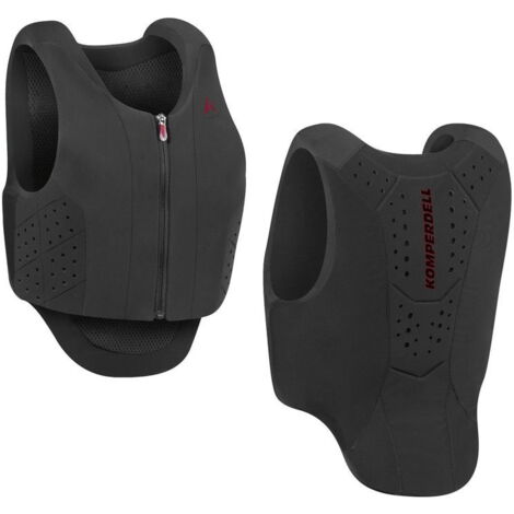 M, Nero: Gilet di sicurezza per equitazione da adulto protezione a 360° modello Safety vest ultra fit