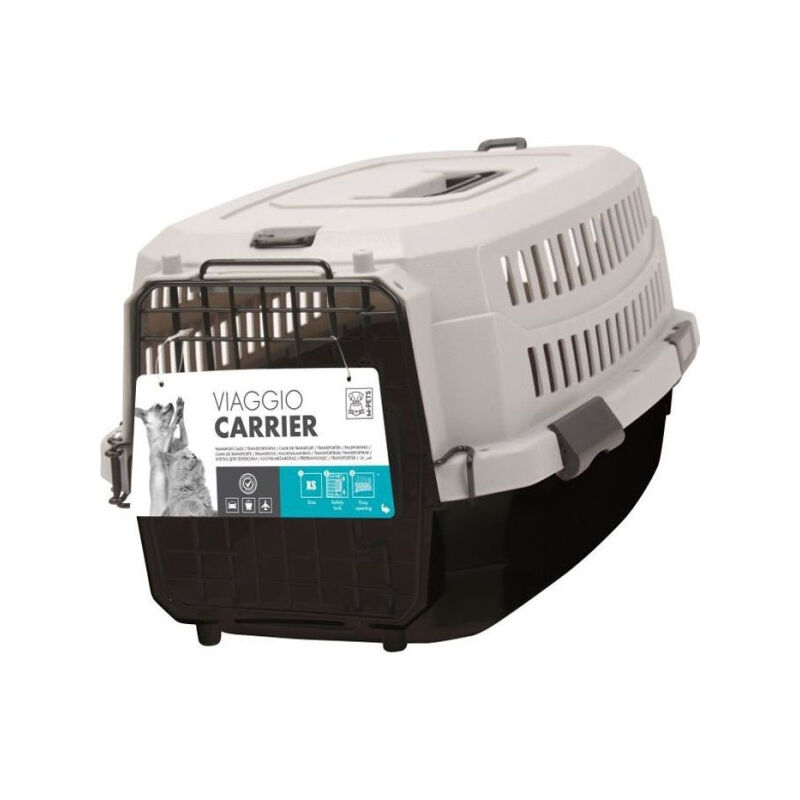 M Pets - m-pets Caisse de transport Viaggio Carrier s - 58,4x38,7x33cm - Noir et gris - Pour chien et chat
