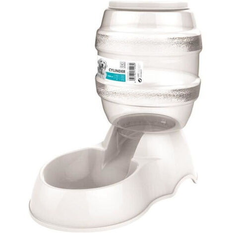 M-PETS Distributore di croccantini Cylinder - 3500ml - Bianco - Per cane