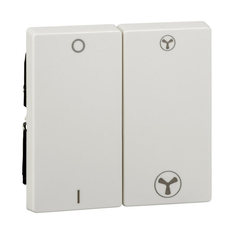 M-Plan Blanc, enjoliveur interrupteur VMC avec position arrêt (MTN3401-0319)