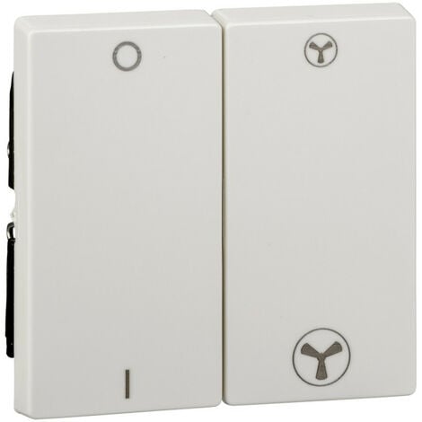 M-Plan Blanc, enjoliveur interrupteur VMC avec position arrêt (MTN3401-0319)
