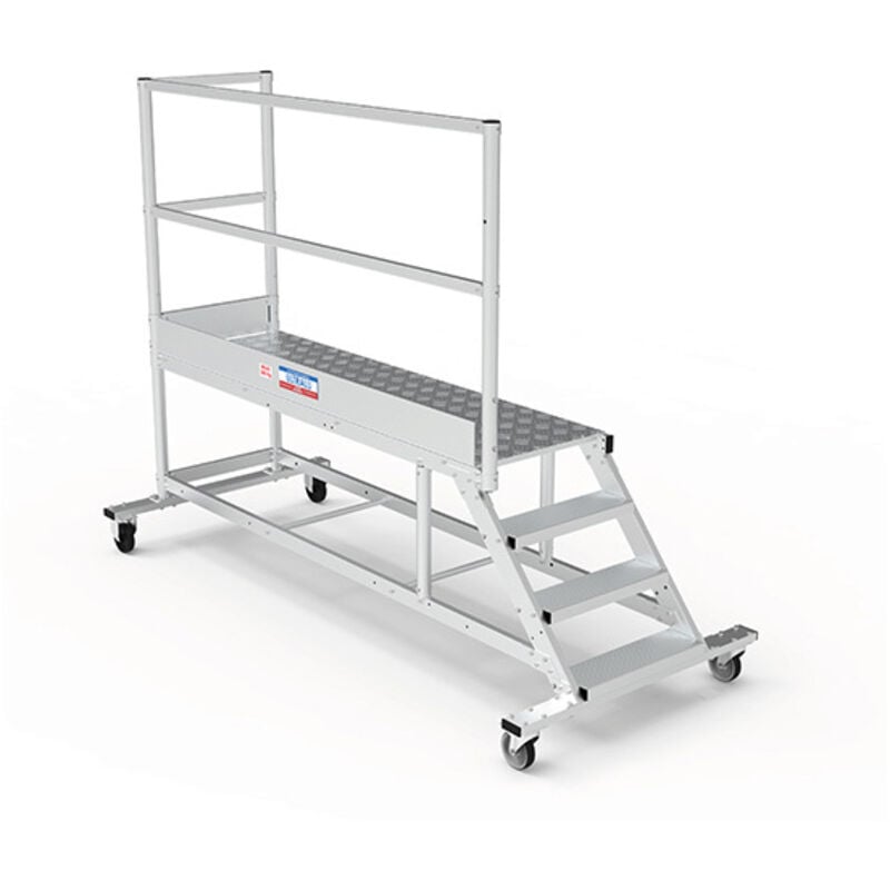 Plateforme roulante 3 marches - Hauteur max. de travail 2.60m - PTF203G