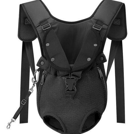 M-sac De Transport Chien, Sac  Dos De Transport Ventral Pour Animal De Compagnie, Transporteur Avec Fermoirs Ajustables Jambes Sorties Pour Petit